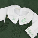 Saída De Maternidade Masculina Bebê Tricô Caio Verde Militar