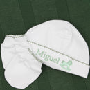 Saída De Maternidade Masculina Bebê Tricô Caio Verde Militar