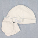 Saída De Maternidade Masculina Bebê Tricô Caio Azul Salina