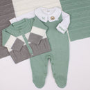 Saída De Maternidade Masculina Bebê Tricô Verde Maré